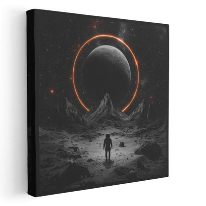Kozmik Tutulma - Yalnız Kaşifin Evrensel Yolculuğu Kanvas Tablo