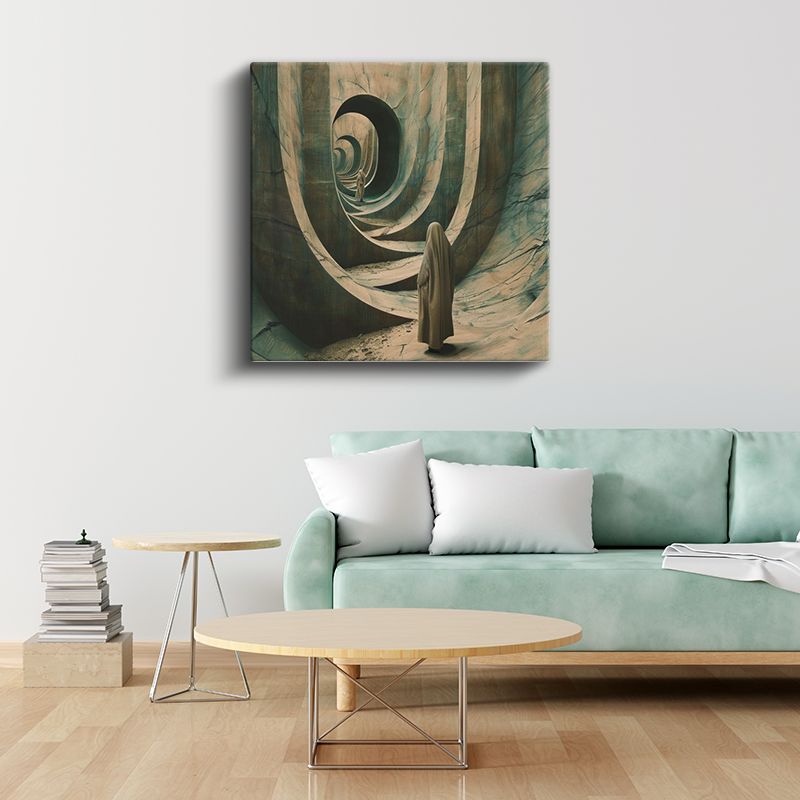Sonsuzluk Sarmalı - Gizemli Yolculuğun Başlangıcı Kanvas Tablo
