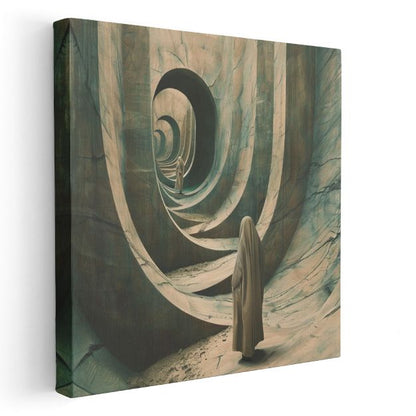 Sonsuzluk Sarmalı - Gizemli Yolculuğun Başlangıcı Kanvas Tablo