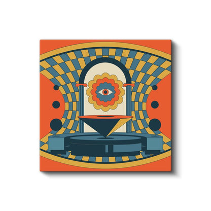 Hipnotik Bakış - Geometrik Evrenin Merkezi Kanvas Tablo