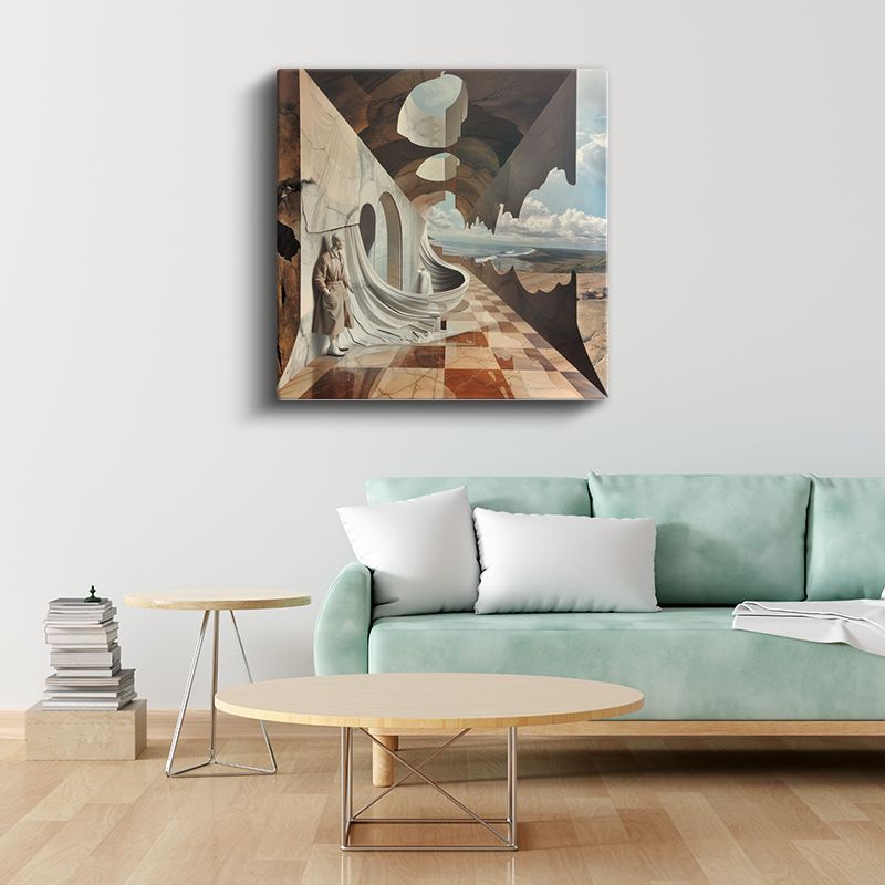 Boyutların Kapısı - Kırılan Gerçeklik Düzlemi Kanvas Tablo