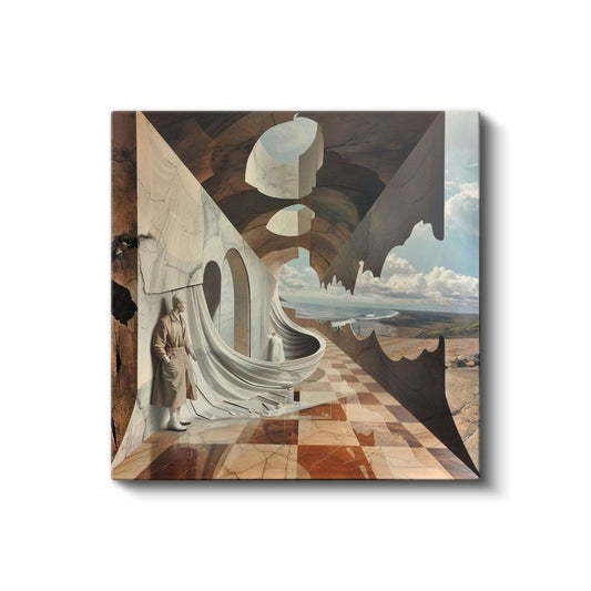 Boyutların Kapısı - Kırılan Gerçeklik Düzlemi Kanvas Tablo