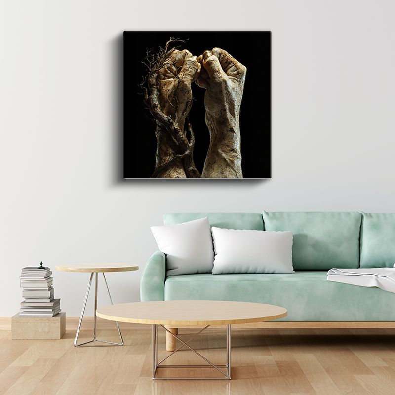 Yaşamın Kökleri - Birleşen Kadim Eller Kanvas Tablo