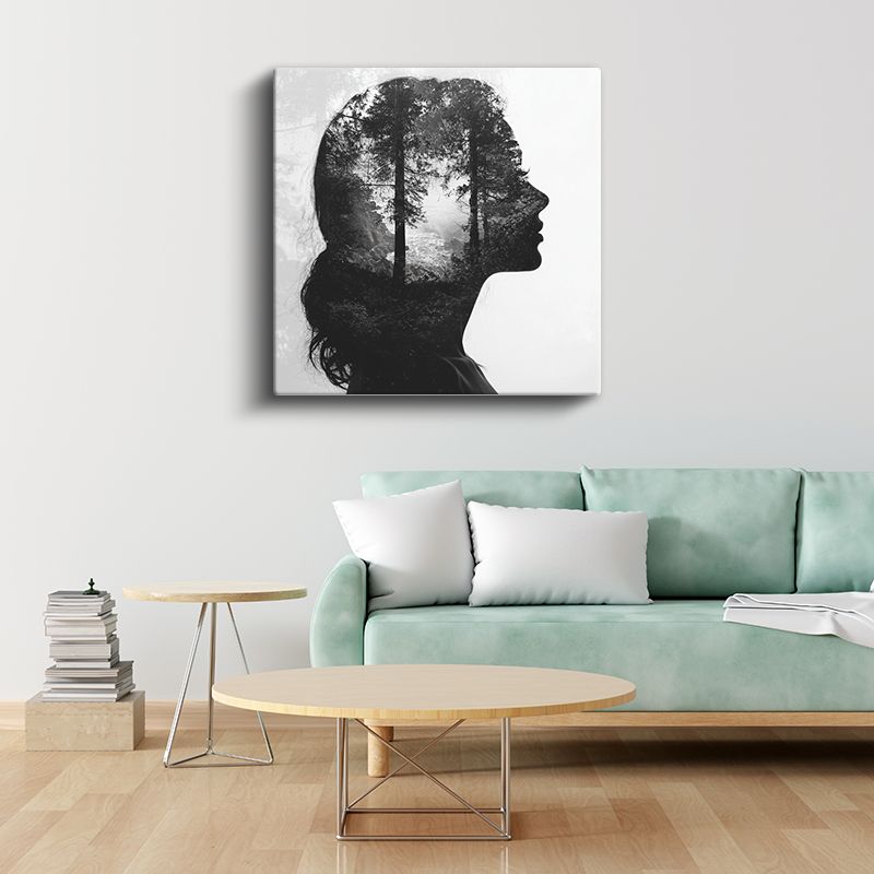 Zihin Ormanı - İçsel Doğanın Yansıması Kanvas Tablo
