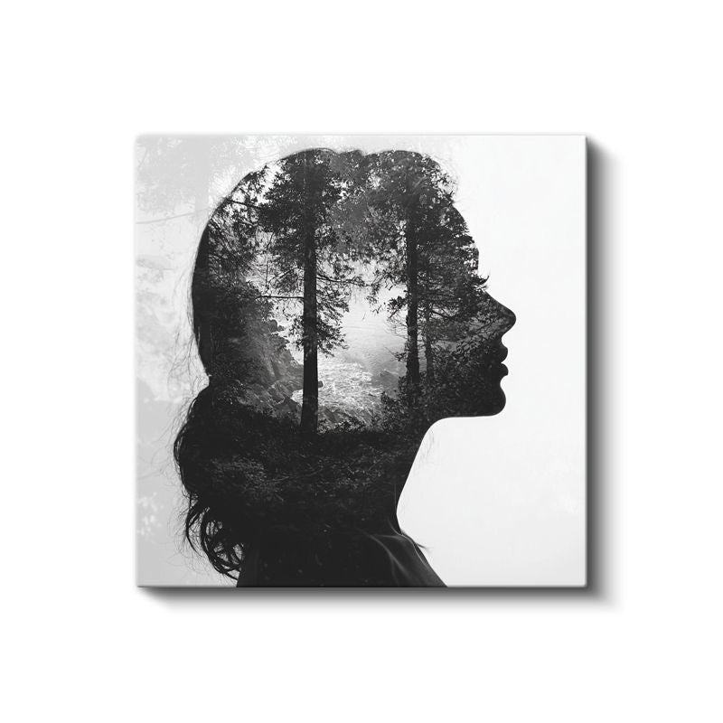 Zihin Ormanı - İçsel Doğanın Yansıması Kanvas Tablo
