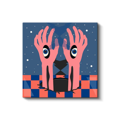 Göz Avuçlar - Görünmez Gerçekliğin Kapıları Kanvas Tablo