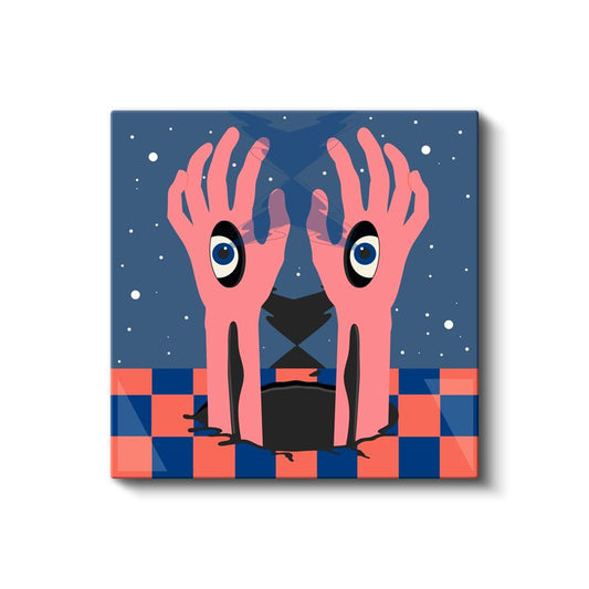 Göz Avuçlar - Görünmez Gerçekliğin Kapıları Kanvas Tablo