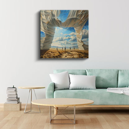 Özgürlük Kapısı - Gerçekliğin Ötesine Açılan Yolculuk Kanvas Tablo