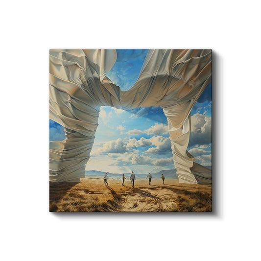 Özgürlük Kapısı - Gerçekliğin Ötesine Açılan Yolculuk Kanvas Tablo