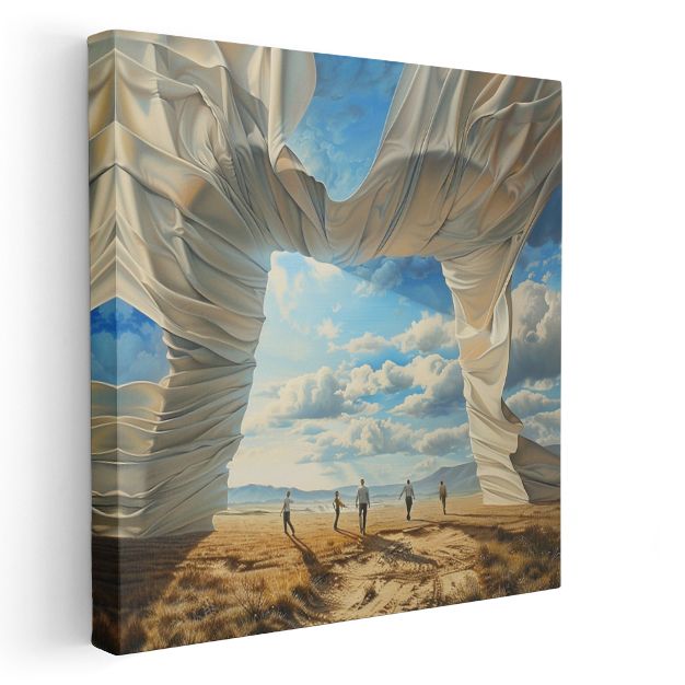 Özgürlük Kapısı - Gerçekliğin Ötesine Açılan Yolculuk Kanvas Tablo