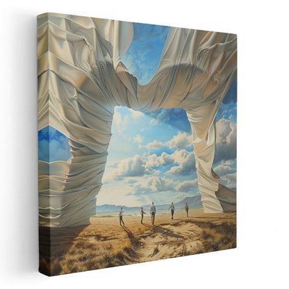 Özgürlük Kapısı - Gerçekliğin Ötesine Açılan Yolculuk Kanvas Tablo