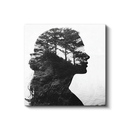 İçimizdeki Orman - Doğayla Bütünleşen Benlik Kanvas Tablo