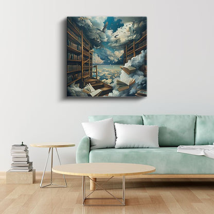 Bilginin Kanatları - Özgürleşen Düşünceler Kanvas Tablo