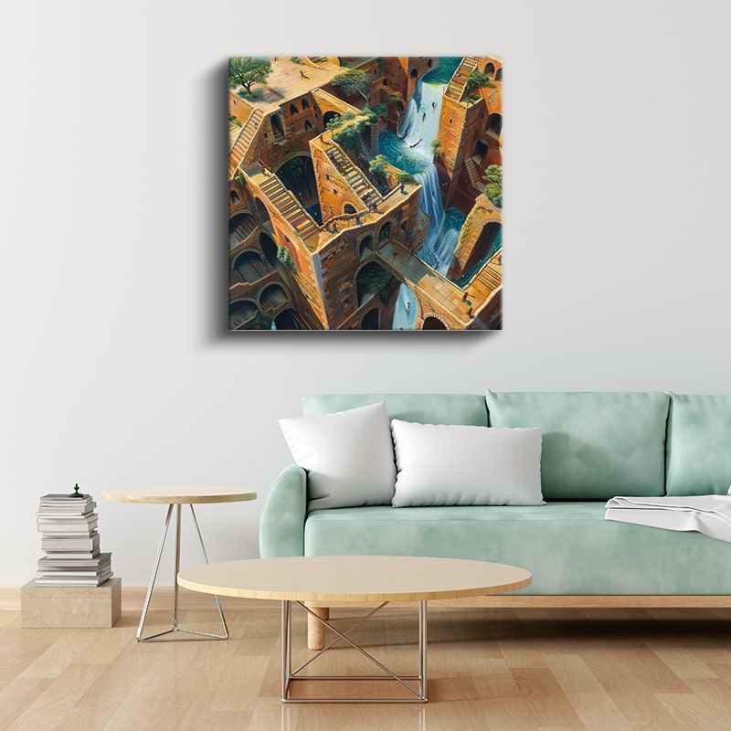 İmkansız Kale - Gerçeküstü Mimari Harikası Kanvas Tablo