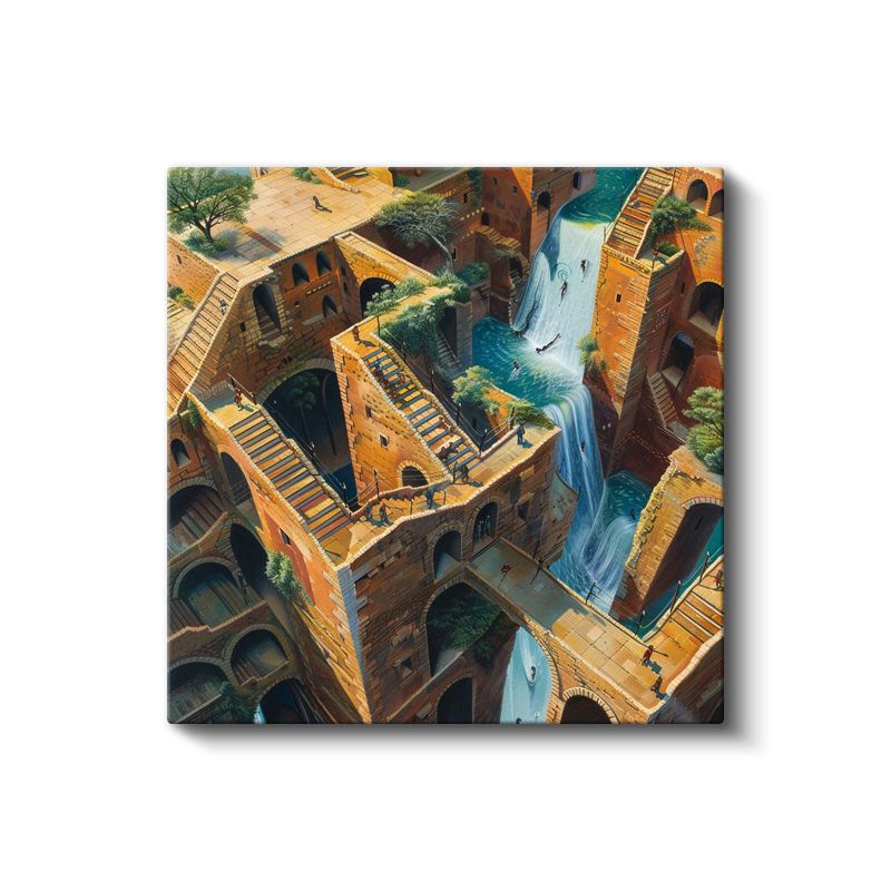 İmkansız Kale - Gerçeküstü Mimari Harikası Kanvas Tablo