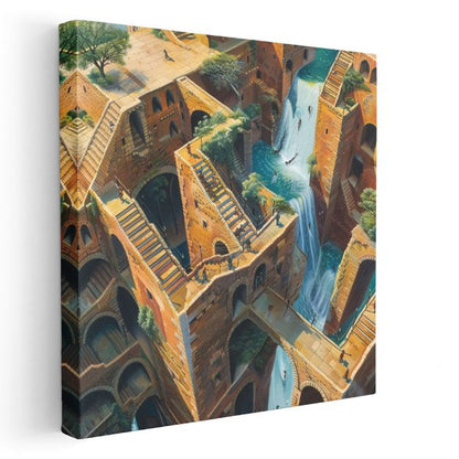 İmkansız Kale - Gerçeküstü Mimari Harikası Kanvas Tablo