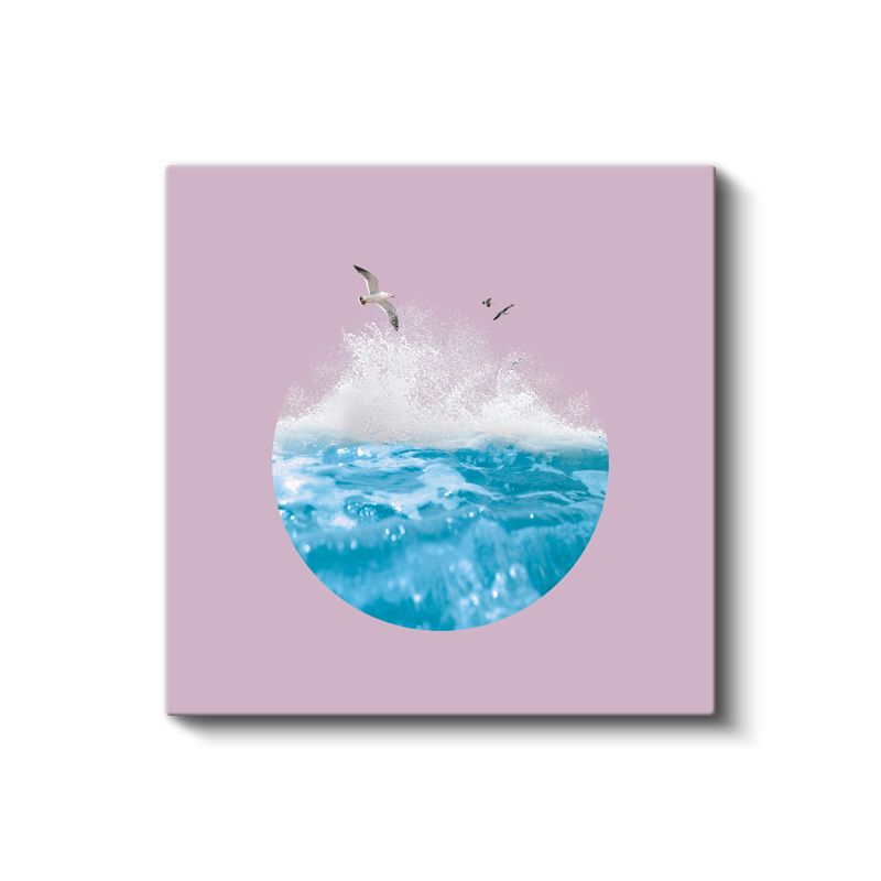 Okyanus Dairesi - Özgürlüğün Mavi Ritmi Kanvas Tablo