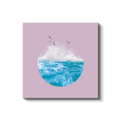 Okyanus Dairesi - Özgürlüğün Mavi Ritmi Kanvas Tablo