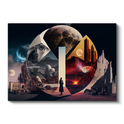 Boyutlar Arası Geçit - Kozmik Yolculuk Kanvas Tablo