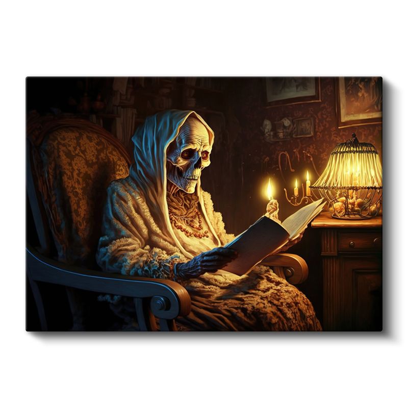 Ölümsüz Okuyucu - Zamanın Ötesindeki Bilgelik Kanvas Tablo