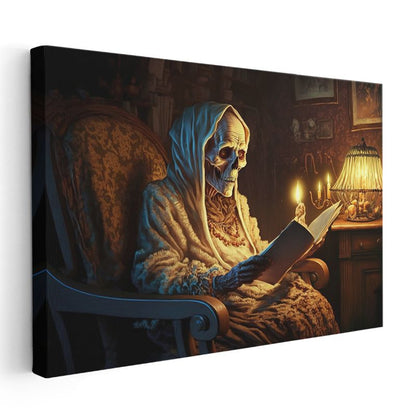 Ölümsüz Okuyucu - Zamanın Ötesindeki Bilgelik Kanvas Tablo