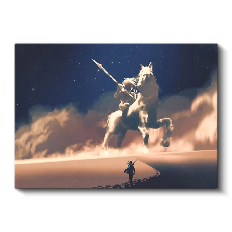 Bulut Süvari - Çöl Yolcusunun Düşü Kanvas Tablo