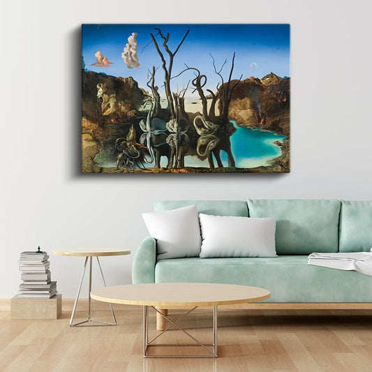 Kurumuş Zamanlar - Gerçeküstü Vahalar Kanvas Tablo