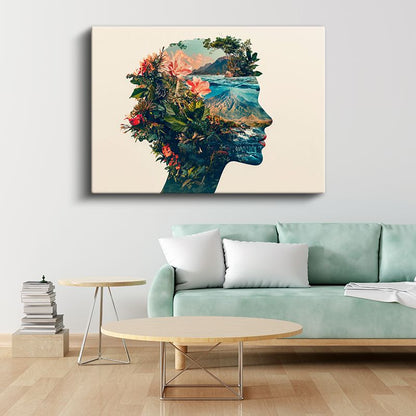 Zihin Bahçesi - İçimizdeki Doğanın Portresi Kanvas Tablo