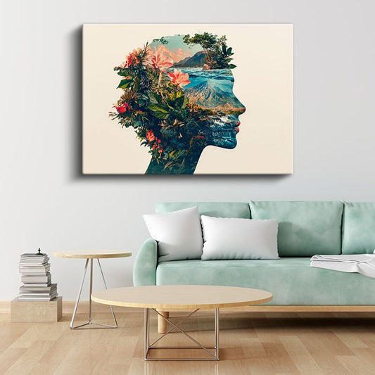Zihin Bahçesi - İçimizdeki Doğanın Portresi Kanvas Tablo