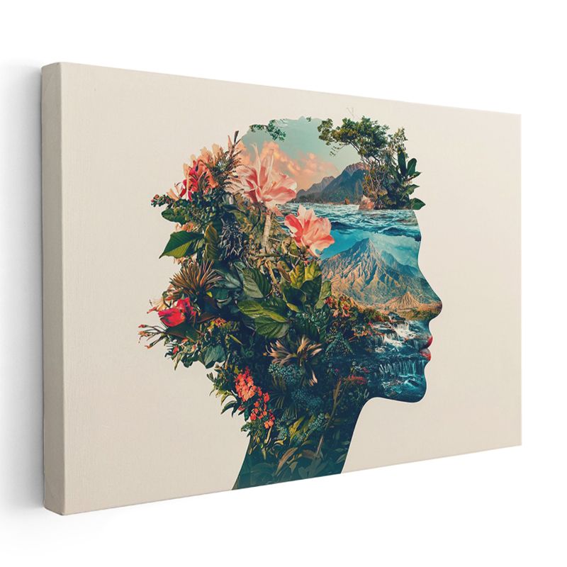 Zihin Bahçesi - İçimizdeki Doğanın Portresi Kanvas Tablo