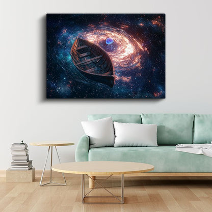 Kozmik Tekne - Yıldızlar Arasında Yolculuk Kanvas Tablo