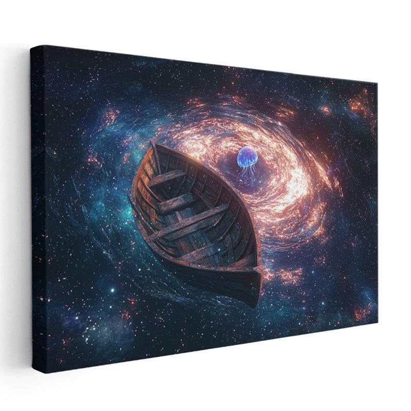 Kozmik Tekne - Yıldızlar Arasında Yolculuk Kanvas Tablo