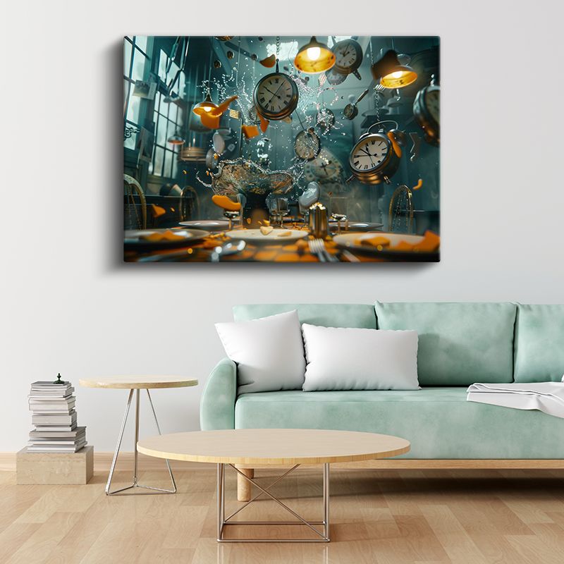 Zamanın Dansı - Akışkan Gerçeklik Anları Kanvas Tablo