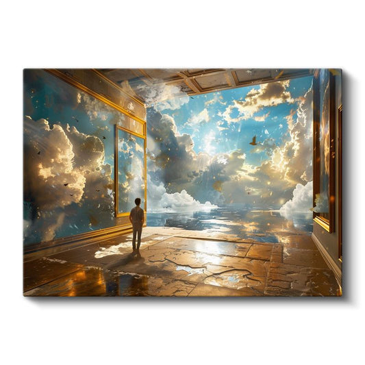 Gökyüzü Odası - Sonsuzluğa Açılan İçsel Mekan Kanvas Tablo