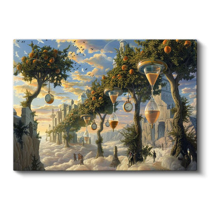 Zaman Ormanı - Bulutların Üzerinde Asılı Kalan Anlar Kanvas Tablo