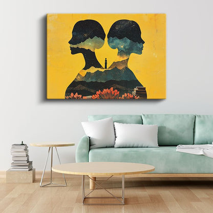 Düşünce İkizleri - Zihinlerde Saklanan Evrenler Kanvas Tablo