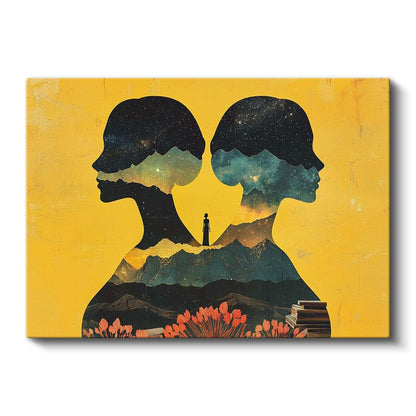 Düşünce İkizleri - Zihinlerde Saklanan Evrenler Kanvas Tablo