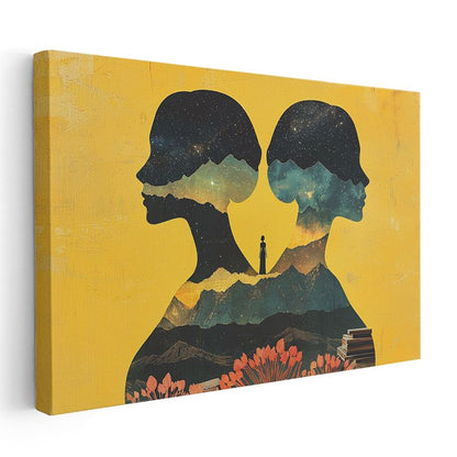Düşünce İkizleri - Zihinlerde Saklanan Evrenler Kanvas Tablo