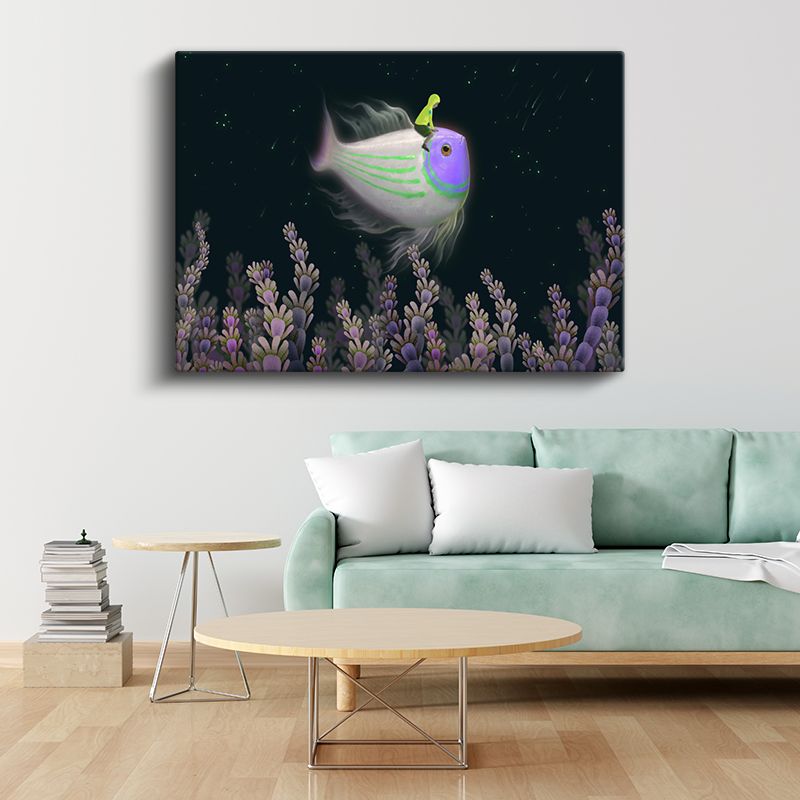 Derin Yolculuk - Okyanus Bekçisiyle Gelen Aydınlanma Kanvas Tablo