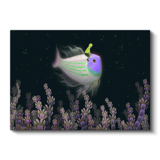 Derin Yolculuk - Okyanus Bekçisiyle Gelen Aydınlanma Kanvas Tablo