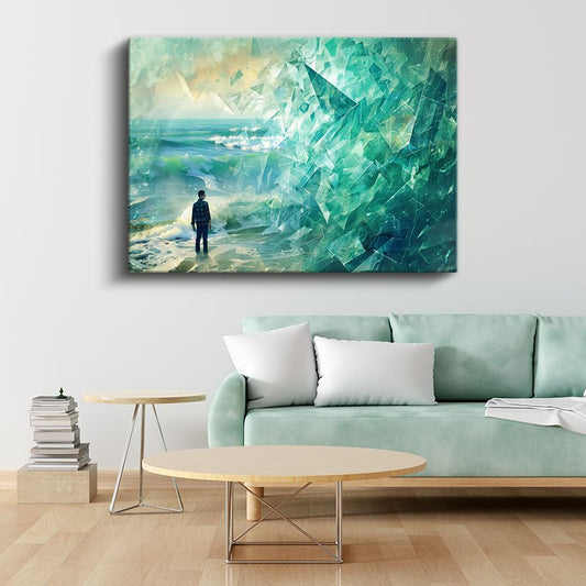 Kristal Deniz - Boyutlar Arası Geçiş Kanvas Tablo