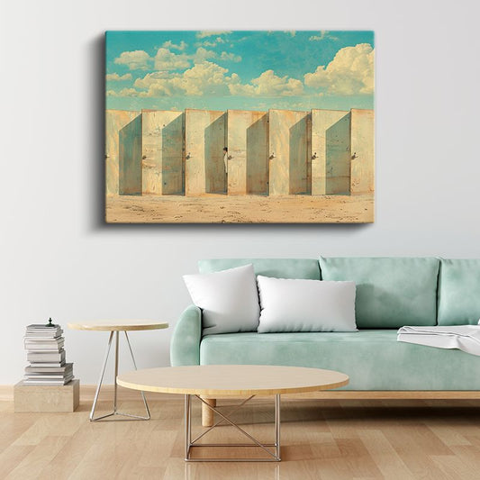 Sonsuzluk Kapıları - Çölde Sıralanan Gizemli Geçitler Kanvas Tablo