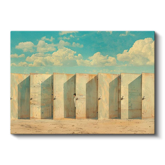 Sonsuzluk Kapıları - Çölde Sıralanan Gizemli Geçitler Kanvas Tablo