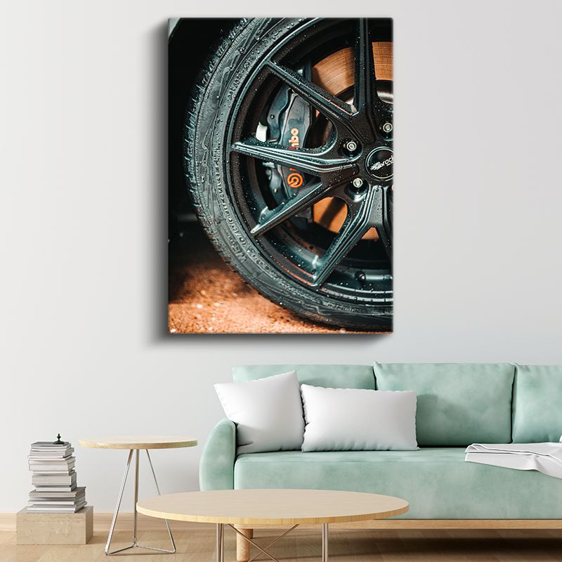Brembo Fren Sistemi - Spor Otomobil Jant Detayı Kanvas Tablo