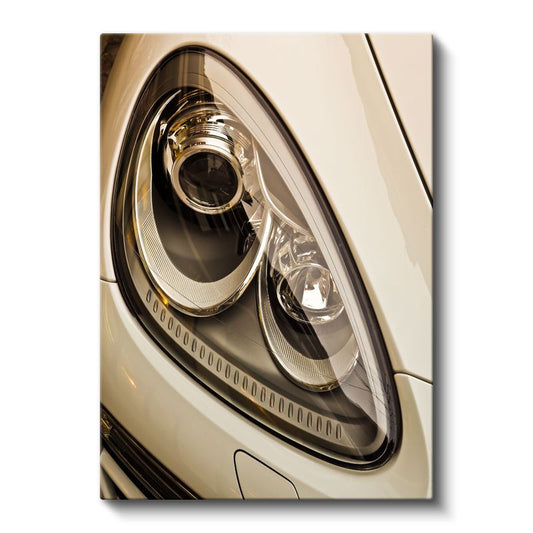 Porsche Far Detayı - Lüks Otomobil Aydınlatma Sistemi Kanvas Tablo
