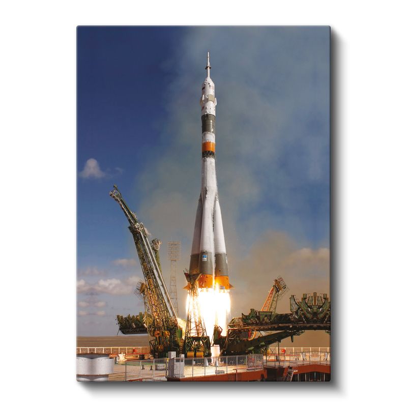 Soyuz Roketi - Uzay Yolculuğu Başlangıcı Kanvas Tablo