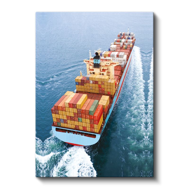 Konteyner Gemisi - Okyanus Üzerinde Ticaret Kanvas Tablo