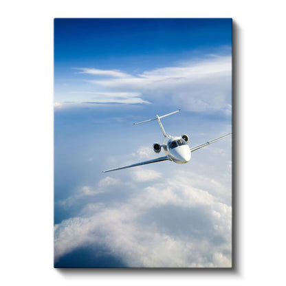 Özel Jet - Bulutlar Üzerinde Lüks Seyahat Kanvas Tablo