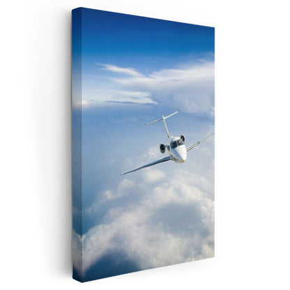 Özel Jet - Bulutlar Üzerinde Lüks Seyahat Kanvas Tablo