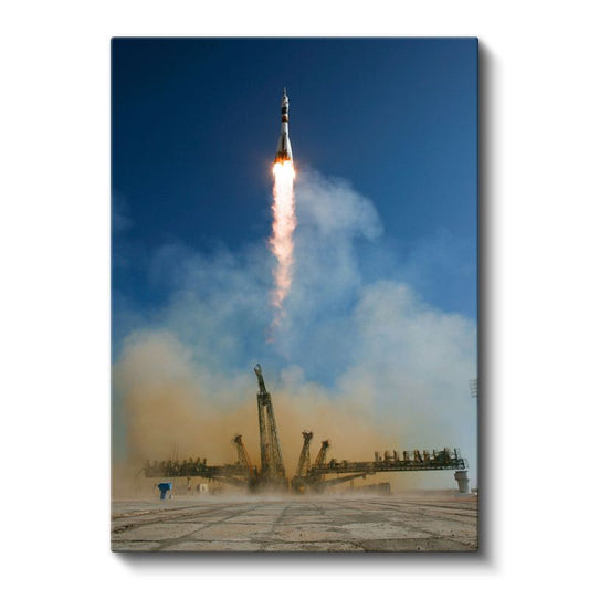 Soyuz Roket Fırlatma - Uzay Yolculuğu Anı Kanvas Tablo